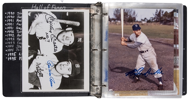 Baseball Hall of Famers and Legends Collection of (100+) Single Signed Photographs (Beckett PreCert)